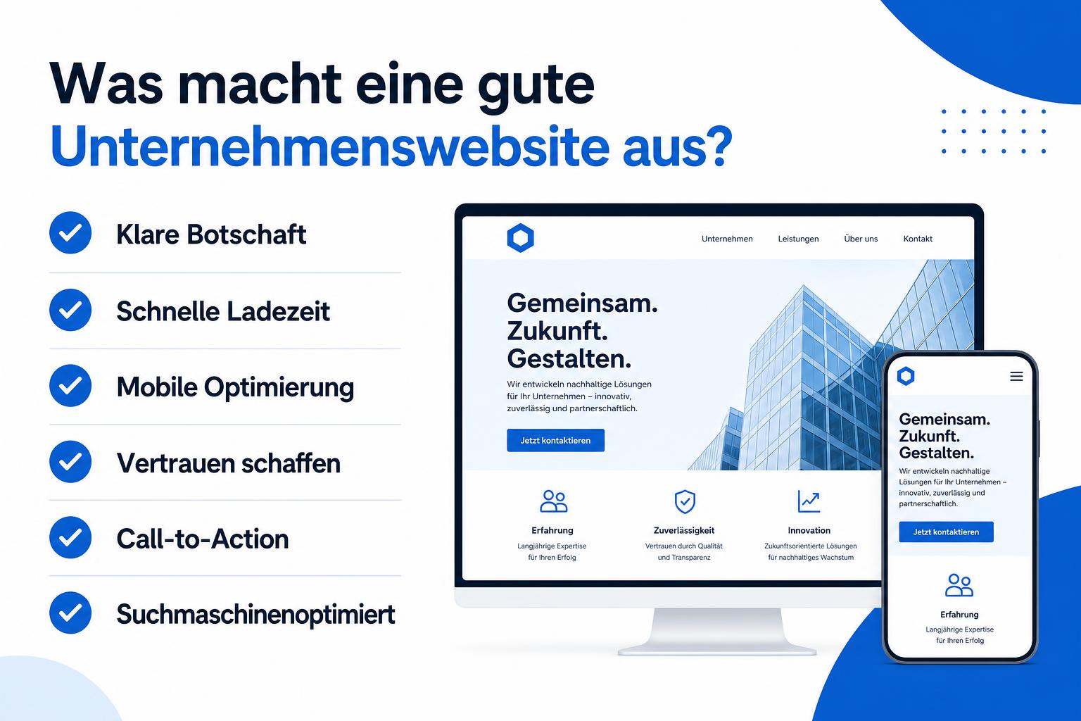 Was macht eine gute Unternehmenswebsite aus?