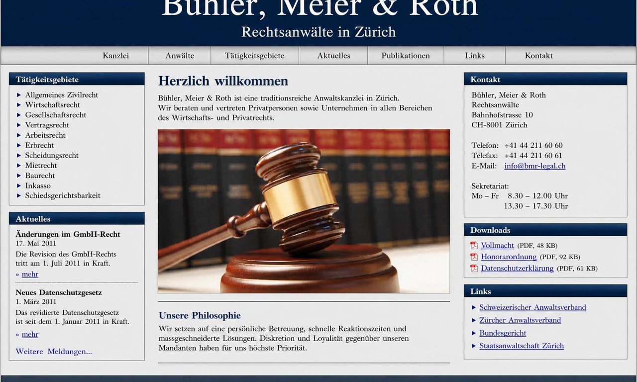 Vorher – Anwaltskanzlei, Zürich