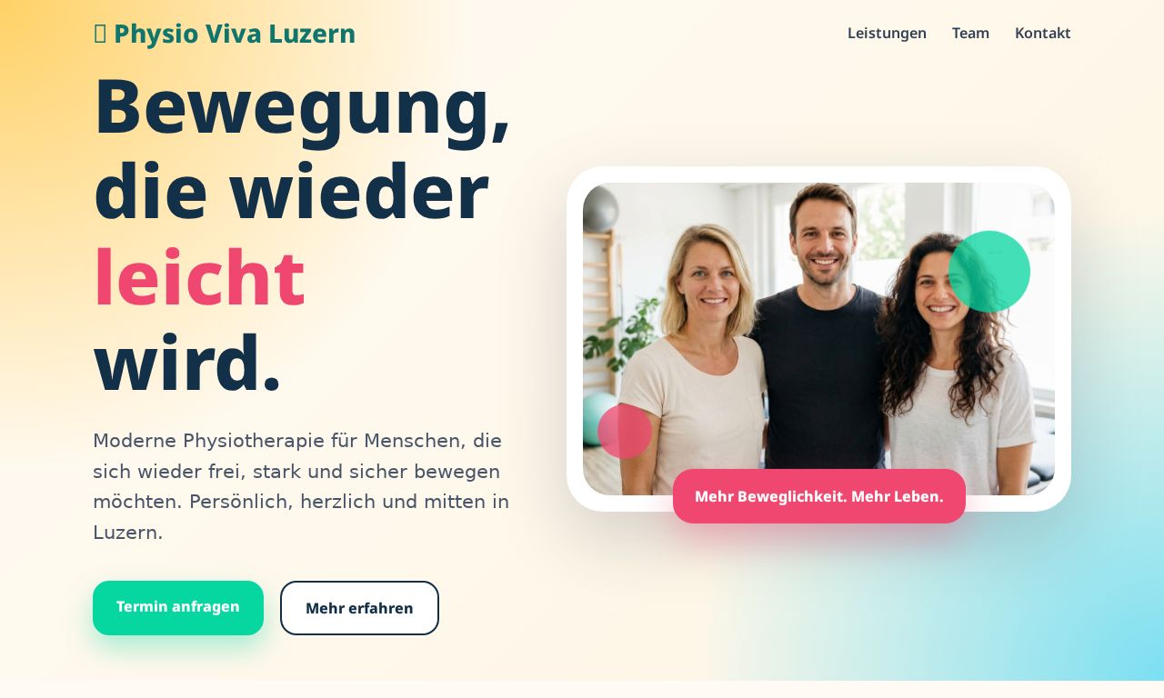 Nachher – Physiotherapie, Luzern